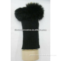 women elegant fur glove fingerless